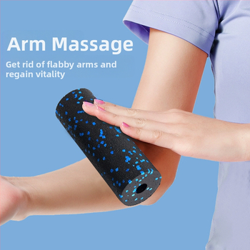 Set de mingi de yoga pentru masaj, cu material EPP, ușor, 70 g, nu se poate umfla, include minge mică, minge în formă de arahide și stâlp mini, pentru masaj la umeri, gât, fascia spatelui și tălpi.