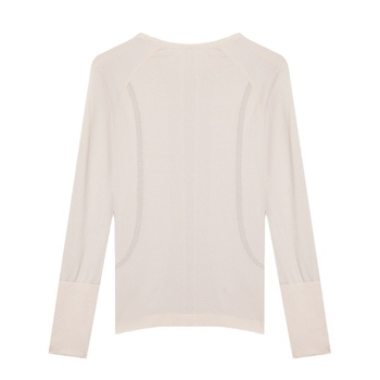 Ženski joga top s dugim rukavima, najlon-Lycra mješavina (80/20), mali cvjetni uzorak, Lycra podstava