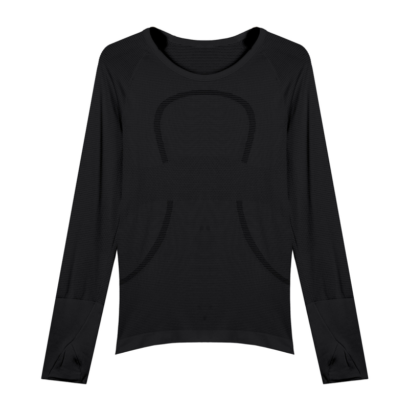 Ženski joga top s dugim rukavima, najlon-Lycra mješavina (80/20), mali cvjetni uzorak, Lycra podstava