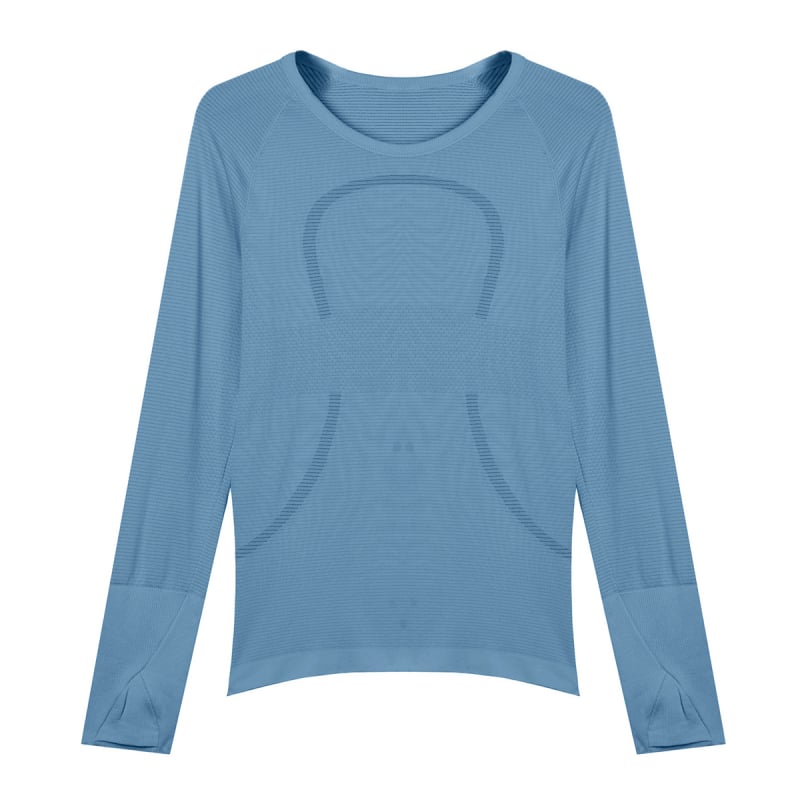 Ženski joga top s dugim rukavima, najlon-Lycra mješavina (80/20), mali cvjetni uzorak, Lycra podstava