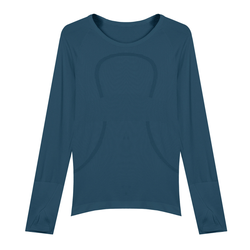 Ženski joga top s dugim rukavima, najlon-Lycra mješavina (80/20), mali cvjetni uzorak, Lycra podstava