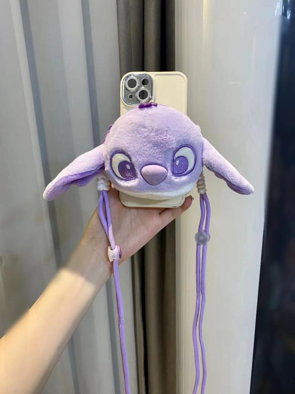 Κρεμαστό για κινητό τηλέφωνο με plush καρτούν κούκλα, κατασκευή σιλκ-σινγκ, καρτούν σχέδιο, διακοσμητική λειτουργία, ξεχωριστή συσκευασία