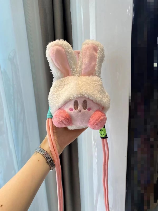 Κρεμαστό για κινητό τηλέφωνο με plush καρτούν κούκλα, κατασκευή σιλκ-σινγκ, καρτούν σχέδιο, διακοσμητική λειτουργία, ξεχωριστή συσκευασία