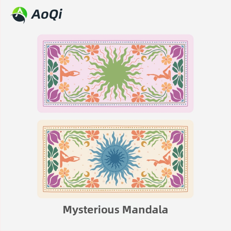 Kohandatud jooga-rätik sisekasutuseks – higist imav, libisemiskindel, ultrafina mikrokiud, 200 g, kiire kuivatamine, logos trükkimise võimalus