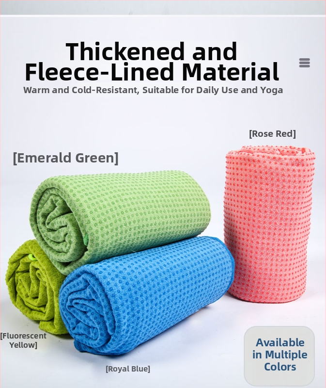 Jogas paklāja dvielis, neslīdošs, saliekams, silikona