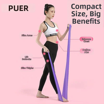 Bandă elastică de yoga, rezistență pentru antrenament de forță și stretching