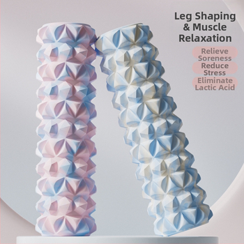 EVA putas masāžas ruļlis — muskuļu relaksācija, kāju masāža, 540 g ciets / 760 g tukšs