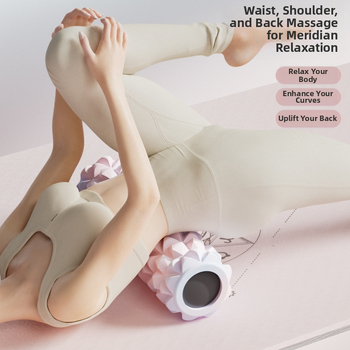 EVA putas masāžas ruļlis — muskuļu relaksācija, kāju masāža, 540 g ciets / 760 g tukšs