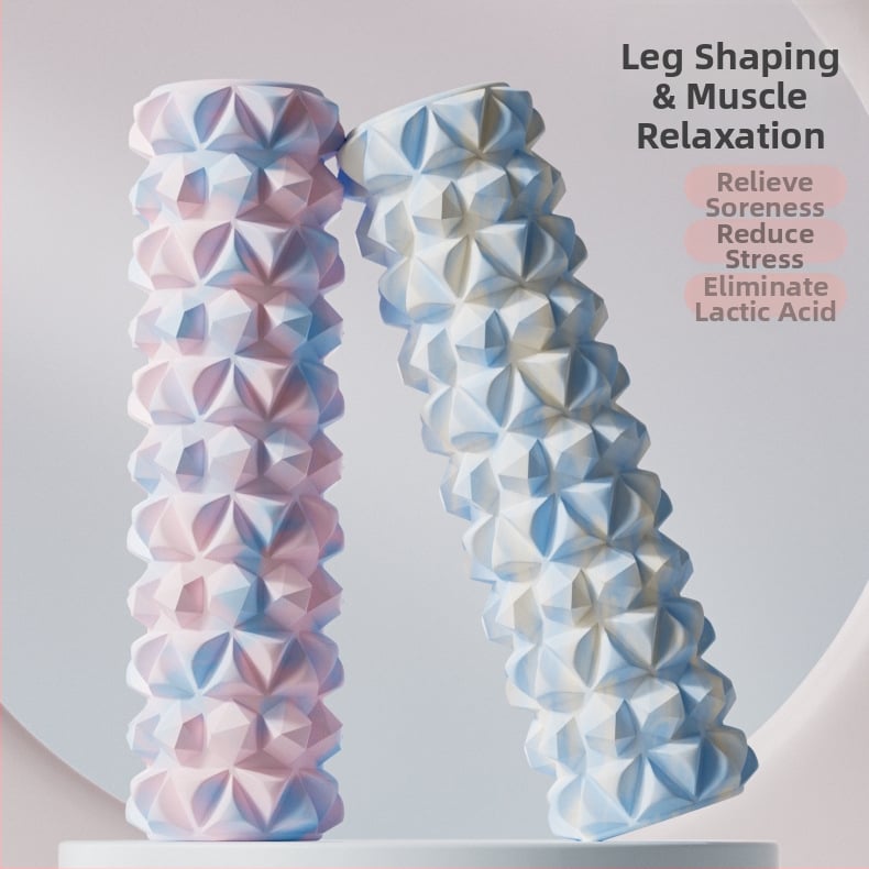 EVA putas masāžas ruļlis — muskuļu relaksācija, kāju masāža, 540 g ciets / 760 g tukšs