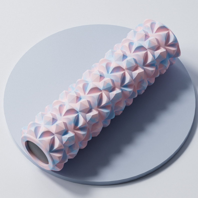 EVA putas masāžas ruļlis — muskuļu relaksācija, kāju masāža, 540 g ciets / 760 g tukšs