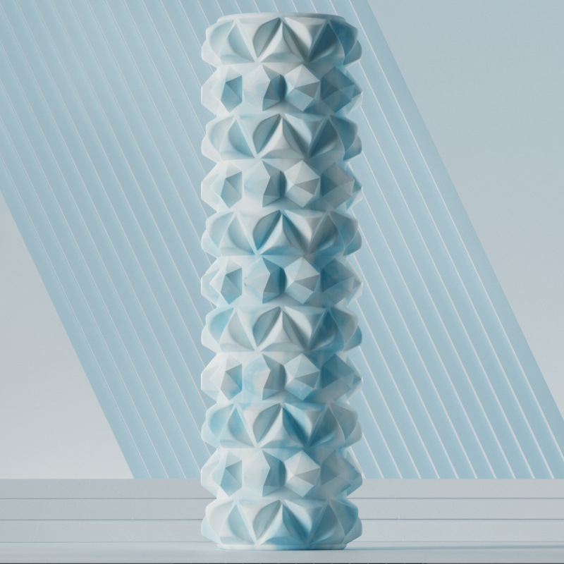 EVA putas masāžas ruļlis — muskuļu relaksācija, kāju masāža, 540 g ciets / 760 g tukšs