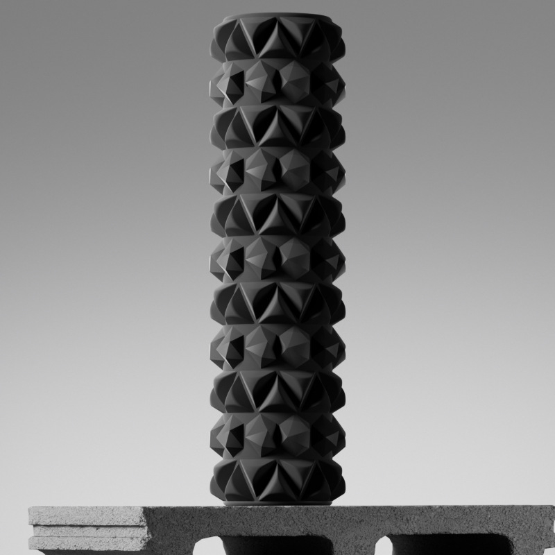 EVA putas masāžas ruļlis — muskuļu relaksācija, kāju masāža, 540 g ciets / 760 g tukšs