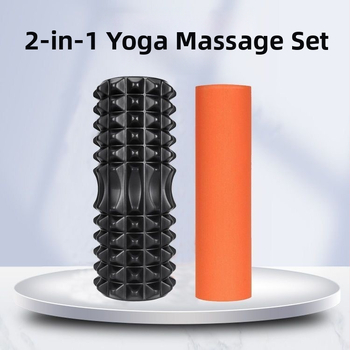 Dvivfukcionāls jogas putas rullis muguras stiepšanai – Atvērtā muguras dizains, Ciets putu ailes; Materiāls: Cits; Zīmols: Cits