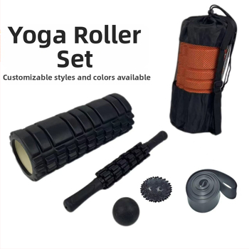 Enjoyable jogas masāžas komplekts: fasciālā bumba, masāžas nūja un muskuļu atslābināšanas rolka, EVA+PVC materiāls