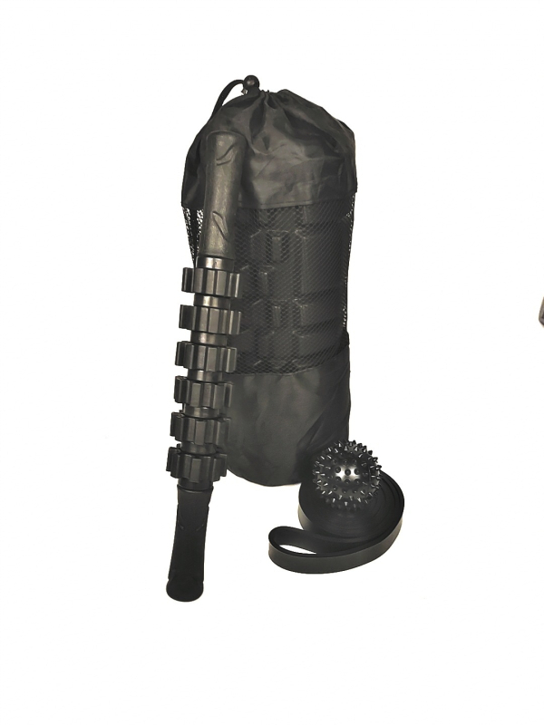 Enjoyable jogas masāžas komplekts: fasciālā bumba, masāžas nūja un muskuļu atslābināšanas rolka, EVA+PVC materiāls