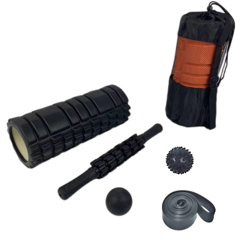 Enjoyable jogas masāžas komplekts: fasciālā bumba, masāžas nūja un muskuļu atslābināšanas rolka, EVA+PVC materiāls
