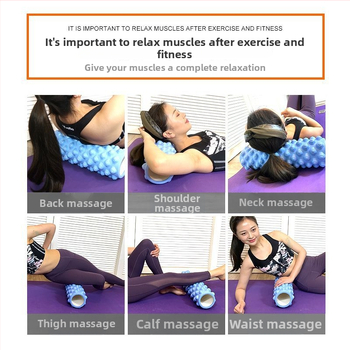 Joga kolonna ar EVA putu – kāju un muguras masāža Mace stilā (Materiāls: EVA)