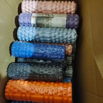 Joga putu rulonis ar teksturētu virsmu - EVA + PVC, sava zīmola