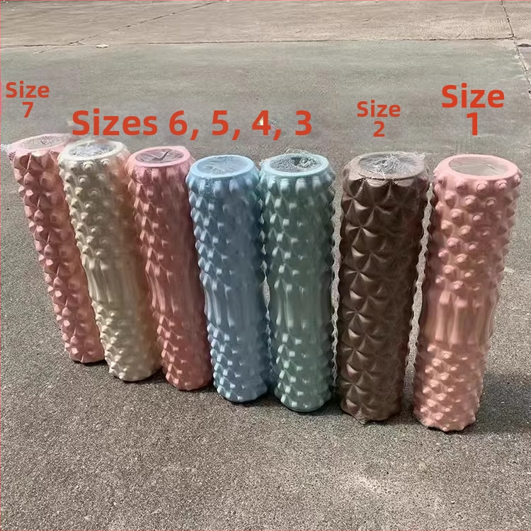 Joga putu rulonis ar teksturētu virsmu - EVA + PVC, sava zīmola