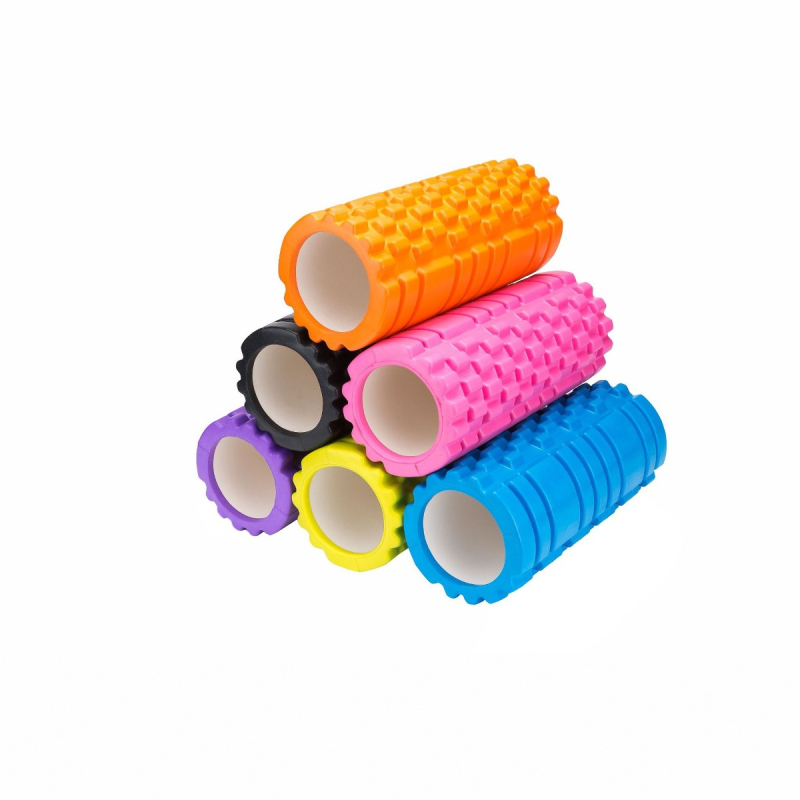 Joga putu rulonis ar teksturētu virsmu - EVA + PVC, sava zīmola