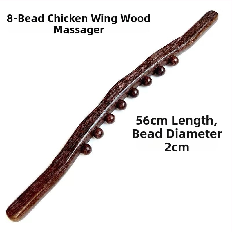 Koka masāžas rulīte – Redwood, masāža mugurai, viduklim un kājām, joga nūjas dizains, mūsdienīgs minimālisms