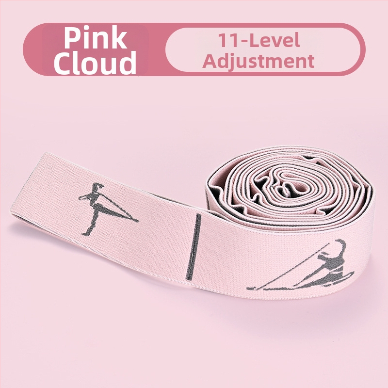 Banda de întindere pentru yoga cu design segmentat pentru antrenarea posturii spatelui și a umerilor, funie elastică de tensiune (latex și poliester)