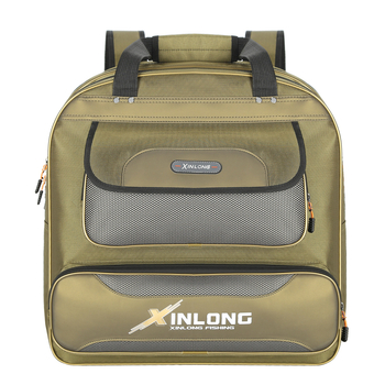 Τσάντα Ψαρέματος από Καμβά με Θήκες για Καρέκλα, Δίχτυ και Κουτί Φλοτέρ – Πολυλειτουργική Τσάντα Αποθήκευσης Εξοπλισμού Ψαρέματος