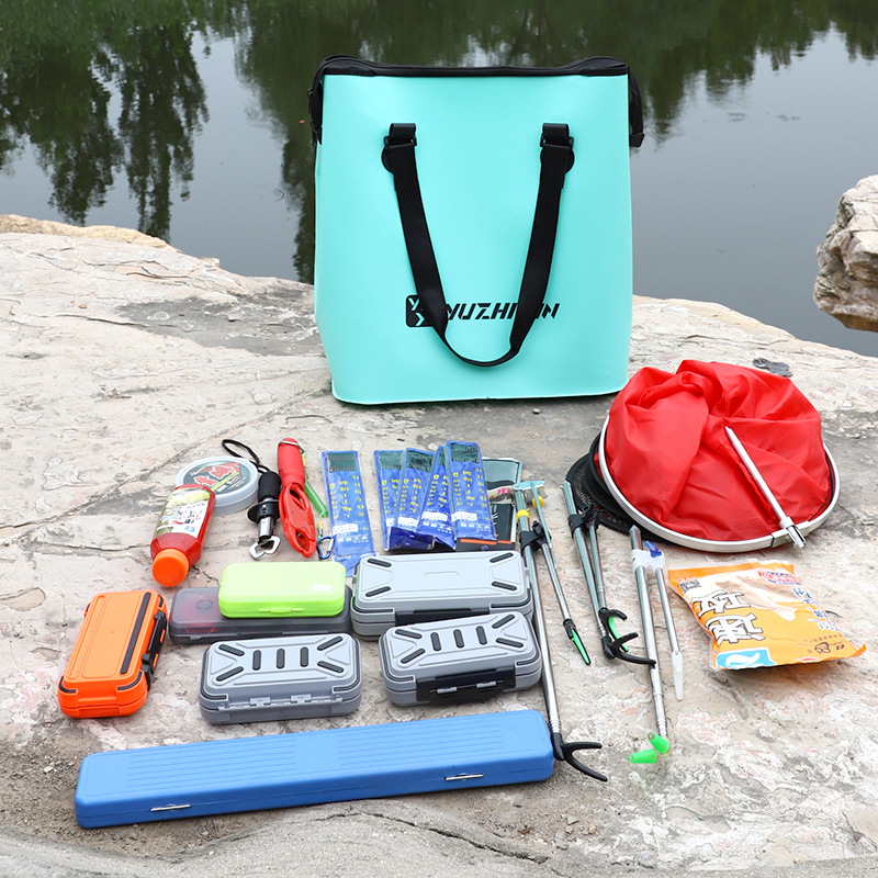 Θήκη EVA για θαλάσσιο ψάρεμα, αδιάβροχη και πολυλειτουργική για εξοπλισμό ψαρέματος: φόρτωση δολώματος, τοποθέτηση γραμμής και τοποθέτηση καρούλι