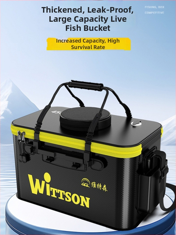 Αναδιπλούμενος EVA κάδος ψαρέματος για ζωντανά ψάρια με προστατευτικό σχεδιασμό