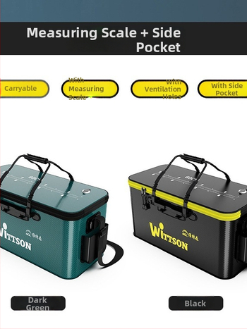 Αναδιπλούμενος EVA κάδος ψαρέματος για ζωντανά ψάρια με προστατευτικό σχεδιασμό