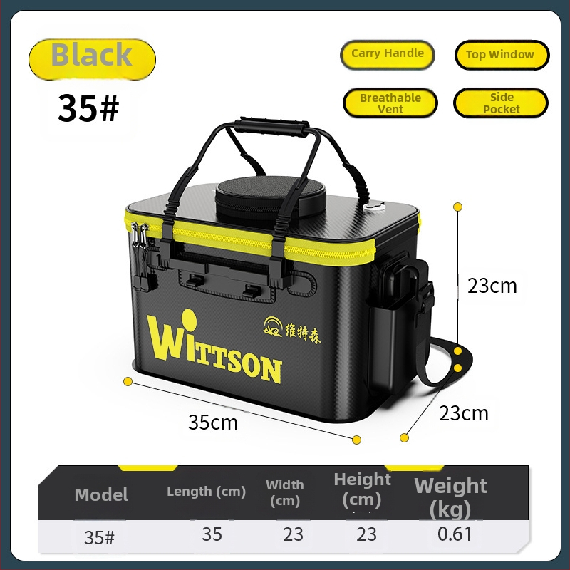 Αναδιπλούμενος EVA κάδος ψαρέματος για ζωντανά ψάρια με προστατευτικό σχεδιασμό