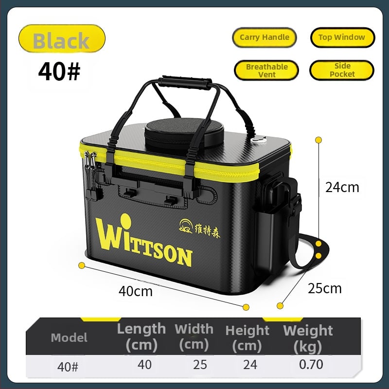 Αναδιπλούμενος EVA κάδος ψαρέματος για ζωντανά ψάρια με προστατευτικό σχεδιασμό