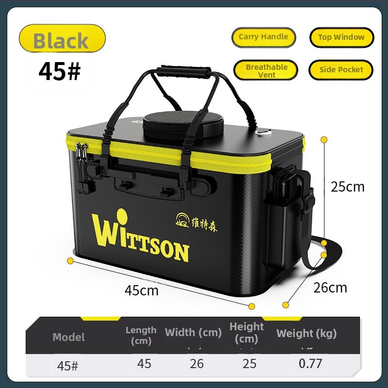 Αναδιπλούμενος EVA κάδος ψαρέματος για ζωντανά ψάρια με προστατευτικό σχεδιασμό