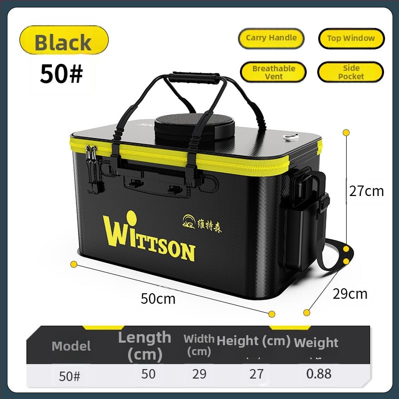 Αναδιπλούμενος EVA κάδος ψαρέματος για ζωντανά ψάρια με προστατευτικό σχεδιασμό