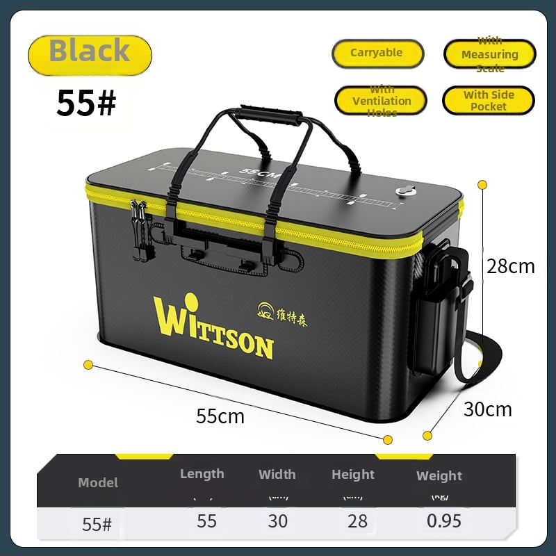 Αναδιπλούμενος EVA κάδος ψαρέματος για ζωντανά ψάρια με προστατευτικό σχεδιασμό