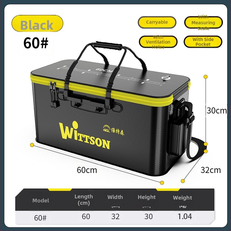 Αναδιπλούμενος EVA κάδος ψαρέματος για ζωντανά ψάρια με προστατευτικό σχεδιασμό