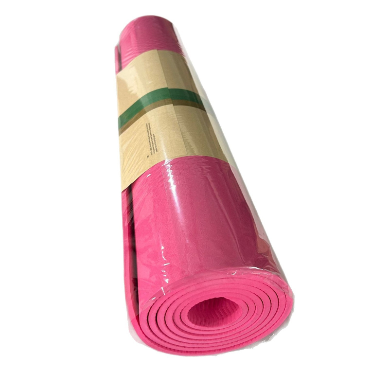 Joga prostirka - TPE, 8 mm debljina, prugasti uzorak, pogodna za fitness i ples