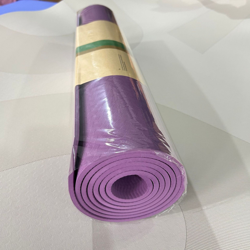 Joga prostirka - TPE, 8 mm debljina, prugasti uzorak, pogodna za fitness i ples