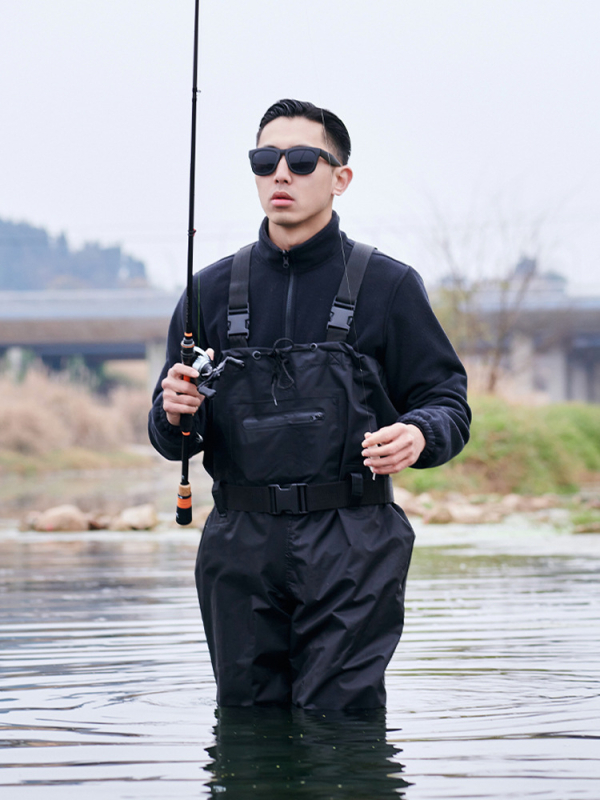 Haixiang Найлонови водоустойчиви панталони за риболов, с 1 джоб, пълен корпус