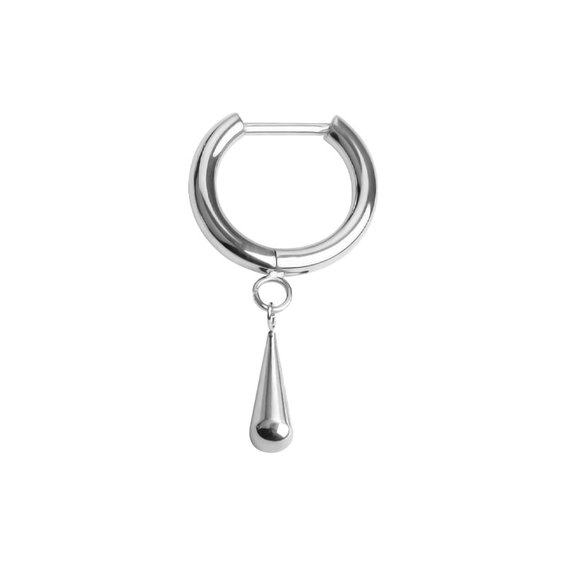 D formos titano lydinio auskarai su intarsija, unisex, minimalistinis stilius, ilgas pakabukas