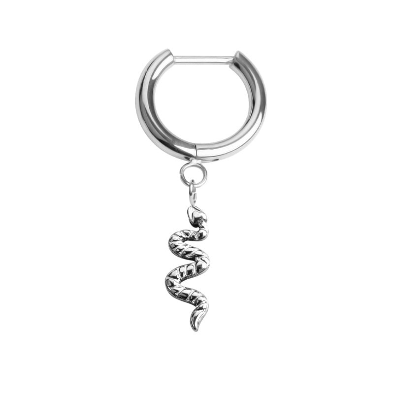 D formos titano lydinio auskarai su intarsija, unisex, minimalistinis stilius, ilgas pakabukas