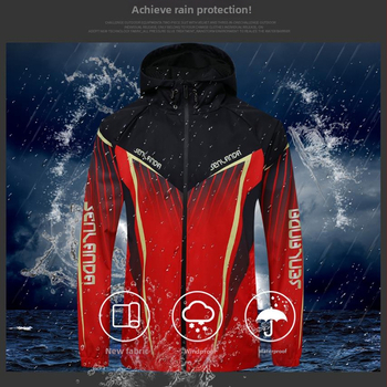 Unisex zvejas jaka, ūdensnecaurlaidīga, vēja izturīga, elpojoša, silta flisa odere