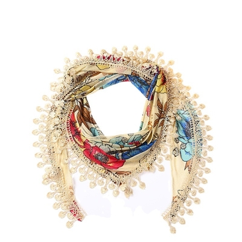 Șal triunghiular din velur cu model floral, țesătură jacquard, Swiftone, inspirație japoneză-coreeană