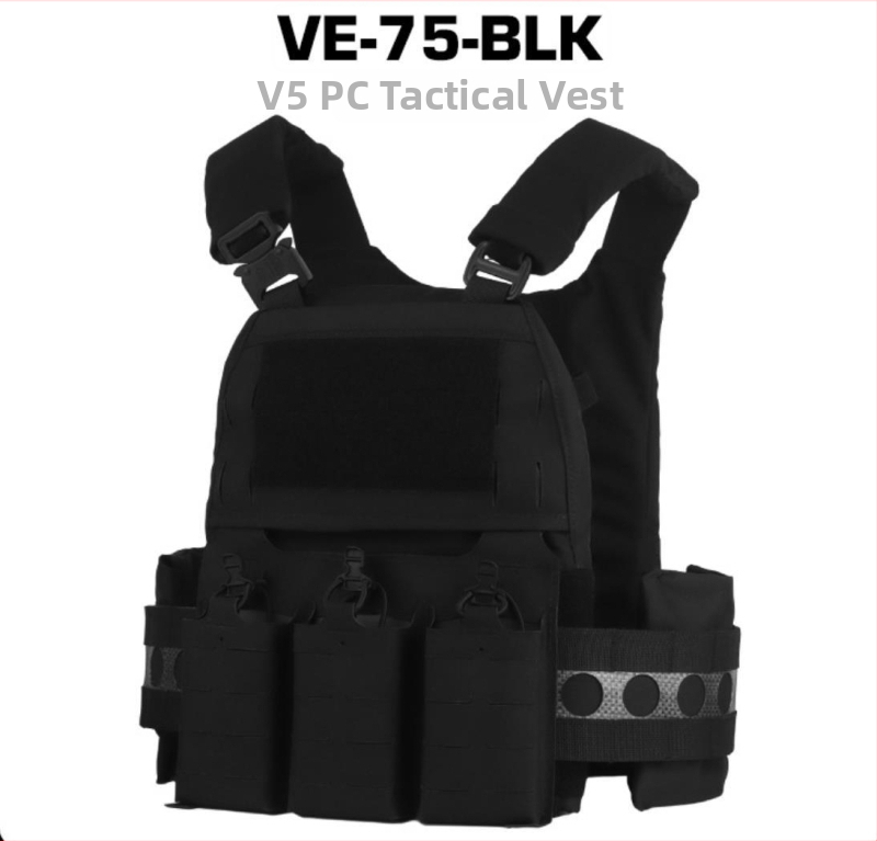 Taktiskā veste V5 – neilona audums, elpojoša, vienkāršs raksts