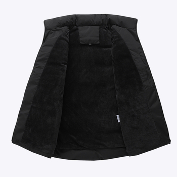 Sporta veste ar universālo, silta ar dūnas-pamatu pildījumu, stāvoša apkakle; piemērota pie sportam, piemēram, cīņas mākslai, skrējienam un velosipēdam; audums: ķīmisko šķiedru maisījums; oderējums: 100% poliesteris; sezonas: ziema, pavasaris, rudens