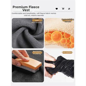 Fleece vest ar statīvu kaklu, rāvējslēdzējs, corduroy audums, vienkrāsains