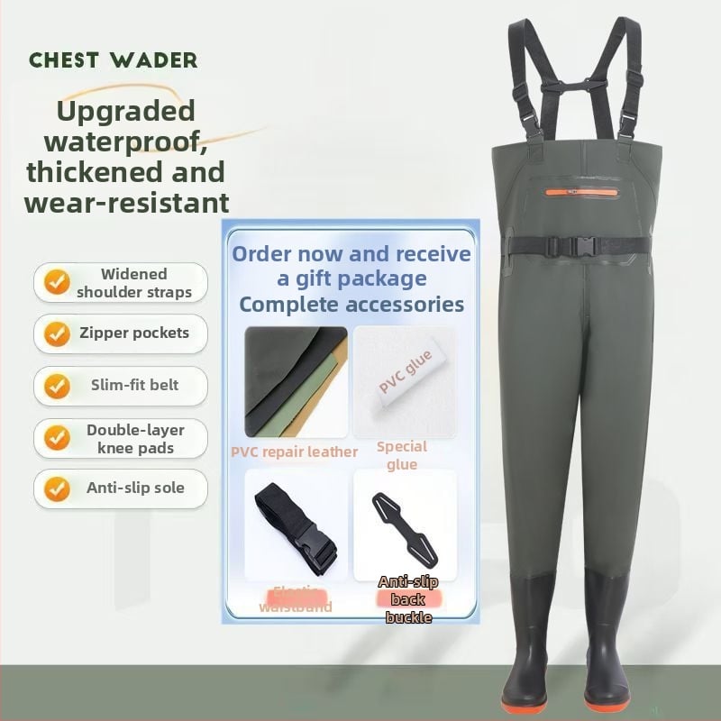 Водоустойчива рибарска екипировка – гащеризон с жилетка, EVENT плат, защита от радиация, пролет, мъже