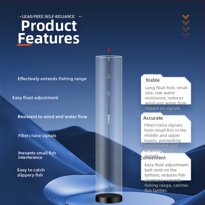 Float de pescuit vertical drift de Soul qing — material compozit, marcă privată autorizată