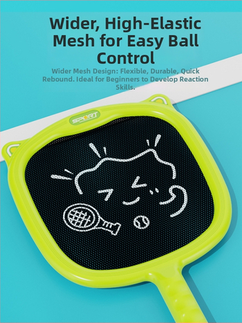 Renis badminton/tenisa reketa — okvir od karbonskih vlakana, najlon žice, dječja, za unutarnju uporabu