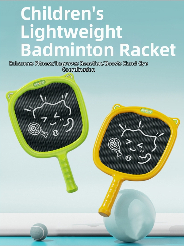 Renis badminton/tenisa reketa — okvir od karbonskih vlakana, najlon žice, dječja, za unutarnju uporabu